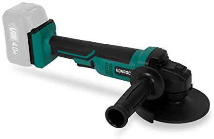 VONROC Akku Winkelschleifer – VPower 20V – Ø125 mm – Inklusive Seitengriff und Werkzeugtasche