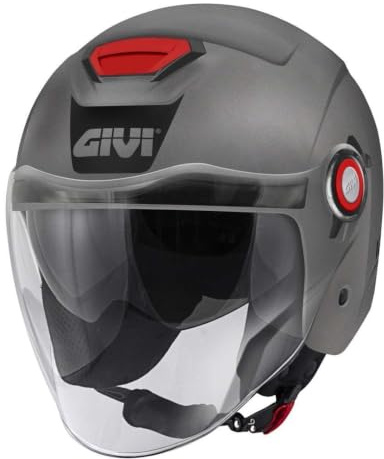CASCO JET GIVI 12.5B TITANIO OPACO TAGLIA L