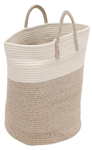 Cotton Rope Aufbewahrungskorb mit Griff 38x45 Cm Khaki