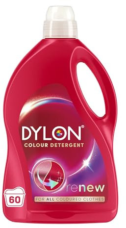 Dylon Colour Detergent (60 Wash Loads), Liquid Laundry Detergent for all Coloured Clothes, renewing in every wash with optimal results in 10 washes