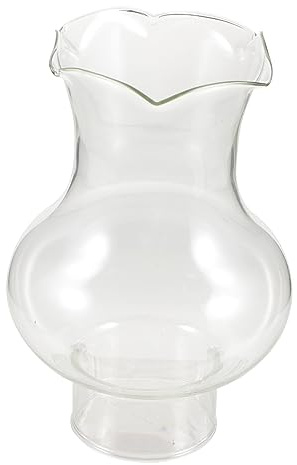 RORPOIR Glass Kerosene Lamp Shade with 3cm Diameter Vintage Oil Lamp Chimney Cover for Candle Light Easy to Install and Sturdy for Home Decor