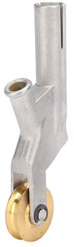 KooingTech Welding Nozzle with Wheel, Floor Welding Nozzle, Stainless Steel Alloy Speed Welding Nozzles Round Mouth with Wheel Heat Gun Tips for 3mm/4mm/5mm Welding Rods