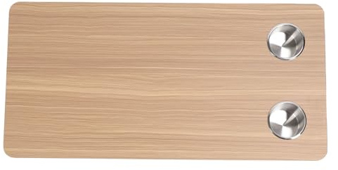 Luqeeg Plateau de Table pour Bateau Ponton, 31.49x15.74in Panneau Table Bateau en Bois avec 2 Porte-Gobelets Tables Rectangulaire Remplacement pour Remorque, Camping-Car, Pont de (Brown)