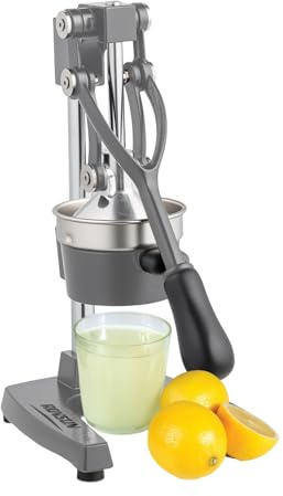 Bonnlo Presse Agrumes Manuel, presse fruit manuel, en Acier Inoxydable, Alimentaire Broyeur Jus, Orange Limon Citron Pommes Grenade (Gris)