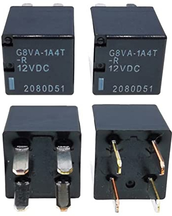 AERBNYEQP 5 reläer G8VA, G8VA-1A4T-R, G8VA-1A4T-R01, 1A4T-R, 4-stift, 12 V, DC (5 st, G8VA-1A4T-R)