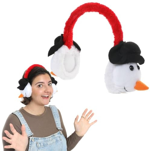 I LOVE FANCY DRESS Adults & Childs Novelty Christmas Ear Muffs. Secret Santa Ear Warmers For Xmas. Size: One Size. Xmas Stocking Filler