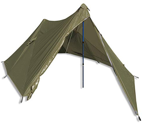 Mountainsmith Lightweight Shelter, 2-Person 3 Season Rain Fly Tent Tarp, 12x7FT Shelter Canopy for Outdoor Backpacking, Hiking, Pinon Green