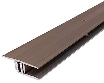 ufitec® TPL Profi MAX Profilsystem für Parkettböden - geeignet für Belagshöhen von 14-21 mm - ALU eloxiert (Dehnungsfugenprofil 33 cm breit | Länge: 100 cm, Bronze Hell)