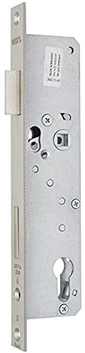 Panik-Einsteckschloss, Funktion D - Produkt-Richtung: DIN links, Dornmaß: 35, Ausführung: Mikroschalter zur Riegelüberwachung (ab 35 mm Dorn) - 013113516426 erial/Oberflächen: Edel