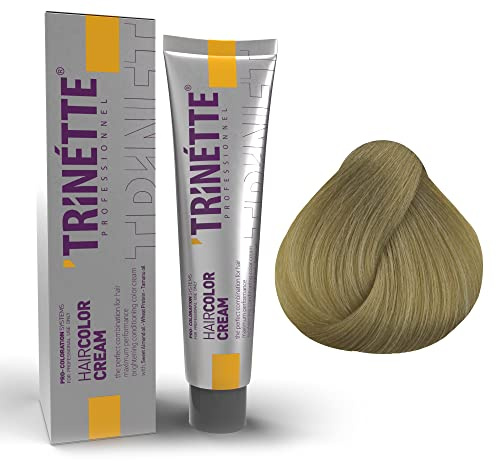 Trinette Professionelle No 10 Blond Permanent Hårfärg Kräm 100 ml – Naturliga Färgtoner, Intensiv Täckning, Långvarig Färg, Jämnt Resultat, För Salong & Hemma