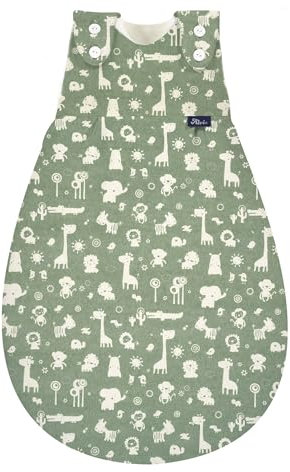 Set ALVI Baby Mäxchen Außensack Schlafsack & Windel Blaubär | Ganzjahresschlafsack mitwachsend | Leichter Babyschlafsack mitwachsend | Kinderschlafsack TOG 2,5 bis 3,0 | Schlafsack Sommer Winter