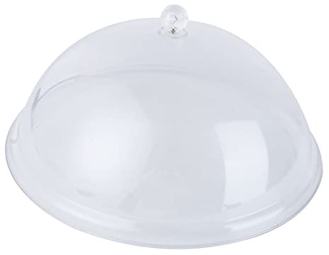 1 PC PC Assiette d'accueil Écran Bol Cloche Pan Bouton Protecteur Utiliser des De Plateau À Vaisselle Pot Cloche Tente Restaurant De Fromage Dessert en Verre Rond