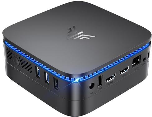 NiPoGi AK1PLUS Mini PC 16GB DDR4+1TB M.2 SSD,Ιntel 12th Gen Alder Lake-Ν N95(bis zu 3,4GHz),Mini Computer mit 4K@60Hz UHD Dual Display/WiFi 5/BT4.2/RJ45,Micro PC für Geschäftsbüro, Schule,Heimkino