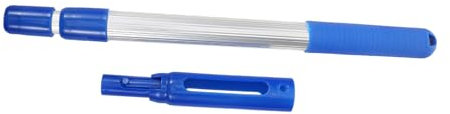 Kisangel Poste De Piscina Ajustable para Limpieza De Piscinas Red De Filtro De Piscina De Aluminio Poste De Red De Skimmer Extensible