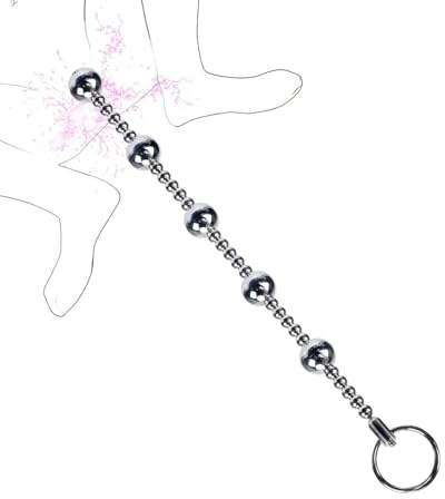 Analkugelnmetall Für Mann Analkette Analbeads Intimschmuck für Männer Liebeskugeln Beckenboden Training Anfänger Liebesspielzeug für Paare Kugeln Für Frau Vaginal Dehnung Analplug Edelstahlsilber