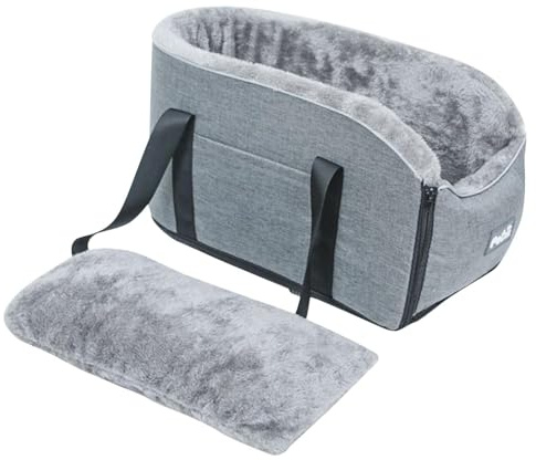 Siège pour Chien et Chat, Sécurité Auto Rehausseur pour Petits Animaux jusqu'à 6kg, Console Améliorée