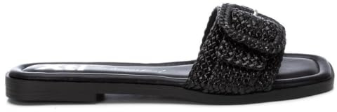 XTI - Sandalia Mujer Negro - Calzado Cómodo y Versátil - Moda casual - Modelo 14386103 (Talla 39)