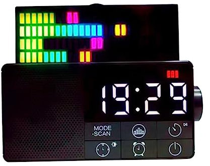 Artibetter Wecker Mit Fm-Radio Faltbarer Drahtloser Lautsprecher Für Heimdekoration Und Raumgestaltung Mit Moderner Retro-ästhetik