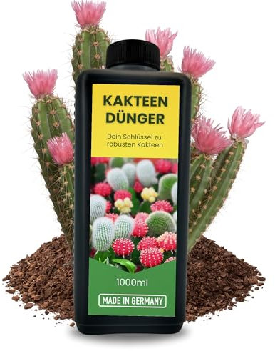 TronicXL 1L Kakteendünger Konzentrat MADE IN GERMANY Sukkulentendünger Universal Kakteen Sukkulenten Dünger flüssig 1000ml Flüssigdünger 1 Liter Kaktusdünger Kaktus