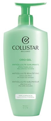 Collistar Crio-Gel Anticellulite Sublimante, Crema Corpo Anticellulite con Effetto Freddo Immediato, Azione Rimodellante, Drenante e Levigante, Pelle Liftata, Uniforme e Sublime, 400 ml