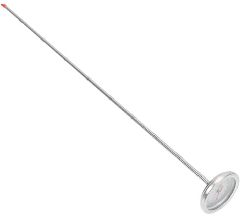 ifundom Edelstahl Bodenthermometer mit Langer Sonde Präziser Gartenthermometer für Kompost und Boden Robustes Außenthermometer zur Temperaturmessung im Garten und Gewächshaus