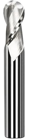 1/5/10 Stück 2-Schneiden-Kugelfräser aus Hartmetall, R0,5, R1, R2, R3, R4, R5, for CNC-Fräsen von Holz und Aluminium(1PCS,R1.25X4DX50L)