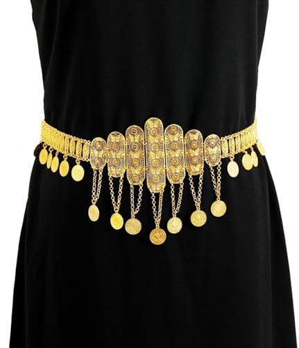 GMBYLBY Blingbling Taillengürtel, stilvolle geschnitzte Blumen Taillenkette, aufwendiger Schmuck, Bauchkette für Hochzeit, Taillengürtel, einzigartige Braut