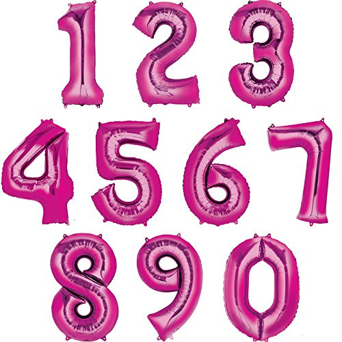 4 Pink - 34 Foil Numbers