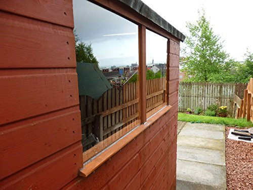 Clear Acrylic Perspex Safety Plastic Replacement Shed Windows - 610mm x 610mm (24 x 24) (3mm Thick) by Perspex
