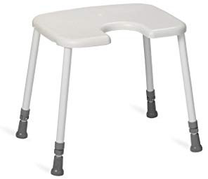 Nordic Hocker HEAVY Hygiene-Sitz Duschhocker bis 200 kg weiß Kunststoff