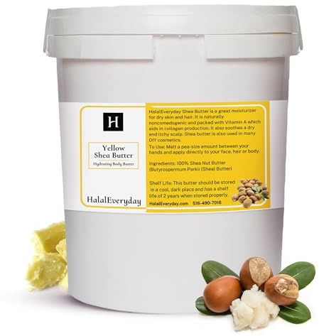 COCOMIA Raw Unrefined Grade A Soft and Smooth African Shea Butter from Ghana - Amazing Quality and Consistency - Comes in a 16 oz Jar - Total Weight Approximately 14 oz by