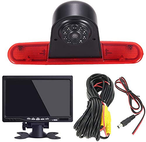 HD Auto Wohnwagen Transporter Rückfahrsystem Bremsleuchte Rückfahrkamera Einparkkamera Einparkhilfen Mit winkelverstellbar Kompatibel mit FIAT Doblo 263 Van/Opel Combo/doblo 2 Cargo Kasten/Kombi 263
