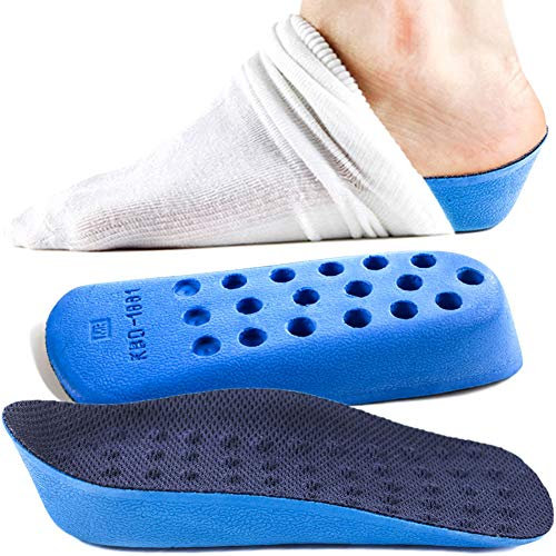 Ailaka Height Increase Einlegesohlen (Kann in Socken getragen werden), Arch Support Half Inserts Stoßdämpfer Heel Lifts Kissenpolster für Männer und Frauen
