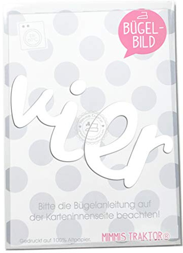 Bügelbild Geburtstag! Schriftzug Flockfolie Aufbügler Applikationen Bügelsticker für Stoffe Textilien Kinder zum Aufbügeln Flicken, Farbe:weiss, Zahl:4
