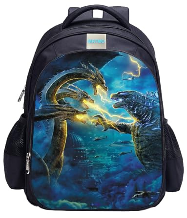 MATMO Monster Dragon Backpack for Boys School - Kids Bookbag (13L), OneSize, Cartoon