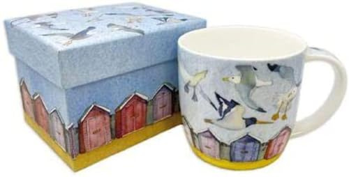 Flying Seabirds Mug en porcelaine anglaise avec coffret cadeau