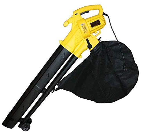 KUANDARMX Soffiatore Elettrico 3 in 1 Soffiatore da Giardino E Aspiratore E Trituratore Leggero con Sacco di Raccolta da 35 Litri, 60m Wire