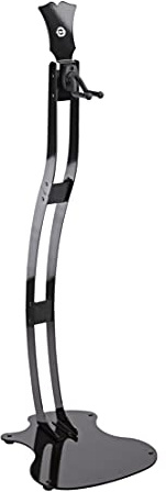 K&M 17630 Guitar Station M Schwarz Hochglanz - Gitarrenhalter, 98 cm Höhe - stabile Halterung für Akustik und E-Gitarren