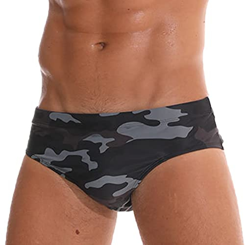 LikeJump Bañador de Natación Hombre Briefs Traje de Baño Secado Rápido para Playa Piscina