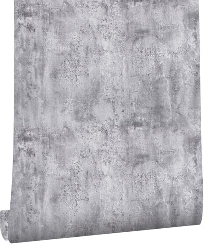 myforHD Carta da parati Concrete Ottica Autoadesiva 40cmx300cm Mobili Foglio Adesivo In Calcestruzzo Cemento Davanzali Cucina Armadi Impermeabile