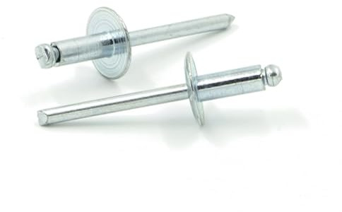 IERO - Rivetti a strappo IERO Acciaio/Acciaio Testa Larga 14mm 4.8x14.0mm -