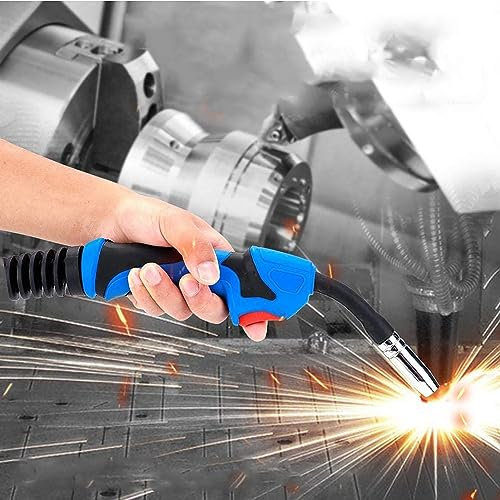 ADWOLT MIG Schweißbrenner,3.8M Schlauchpaket,MIG Gas-Schutzgas-Schweißbrenner MB15AK Euro Standard Fitting Connector
