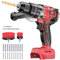 Cordless Drill Set for Milwaukee M18 Battery, 20+3 Torque Setting Power Drill Driver Set, 1/2 Inch Keyless Chuck Brushless Compact Driver/Drill Kit Tool (Battery Not Included)