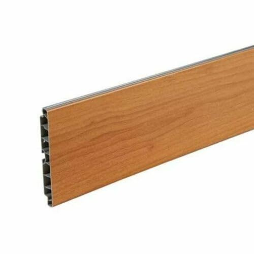 AERREGI ZOCCOLO NOCE CHIARO PER CUCINA BATTISCOPA ALTEZZA 10, 12 E 15 CENTIMETRI | ZOCCOLO IN PVC COLORE NOCE CHIARO LUNGHEZZA 200cm | PRODOTTO MADE IN ITALY DI ALTA QUALITA' (1, Noce Chiaro, H120 mm)