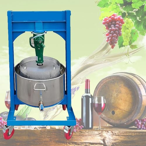 LZDOYY 8L Fruit Press Stainless Steel Cider Press, Grape Press and Crusher for Cider, for Home Wineries Restaurants