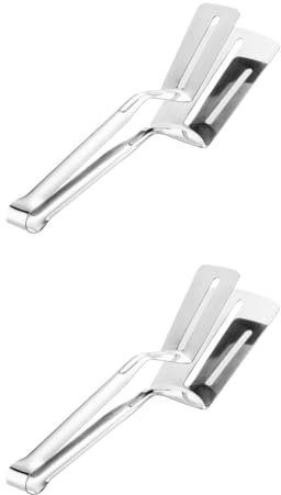 2PCS Grill Tongs Sugar Tongs Stainless Steel Food Tongs Metal Food Tongs Serving Food Tongs Stainless Steel Salad Tongs Pancake Food Tongs Stainless Steel Bread Clip Cooking Tongs