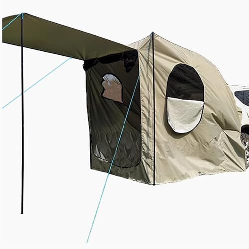 QSNYJPL Toldo Furgoneta Trasero para Coche, Avance Caravana Lateral para Autocaravana, Gran Capacidad para 3-4 Personas, Poliuretano de 5000mm y UPF 50+, Apto para SUV y Furgonetas