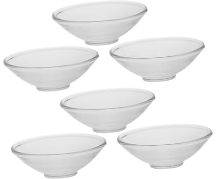 Cabilock 6 Stück Glas Wachsfänger für Kerzen Tropfschutz für Spitzkerzen Hoher Hitzebeständigkeit und Minimalistisches Rundes Design für Feiertagsfeiern und Romantische Restaurant