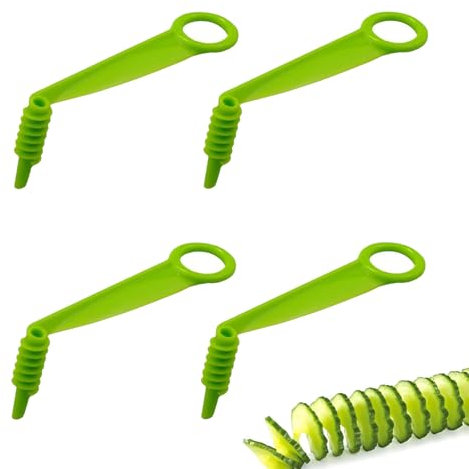 4 Stück Spiralschneider Gemüse,Radischneider Rettichschneider Spiralschneider Kartoffel,Kartoffel Spiralschneider Kartoffelspirale Potato,Kartoffelschneider Spirale Potato,Spiral Schneider,Spiralizer