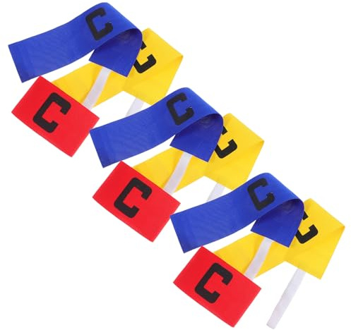Toyvian 9 Piezas Sports Armband del capitán de fútbol Bandas del Capitán Arm para el fútbol